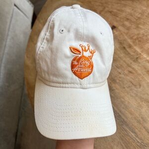 Men's New Era White Atlanta United FC Peach 9TWENTY Adjustable Hat